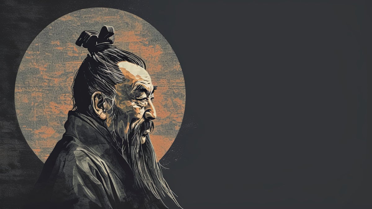 AI artwork of the philosopher, Confucius.