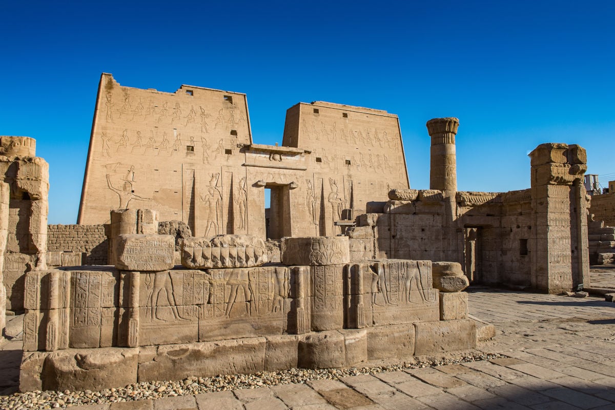 The Ptolemaic Temple of Horus at Edfu.