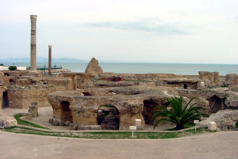 The modern ruins of Carthage in Tunisia.