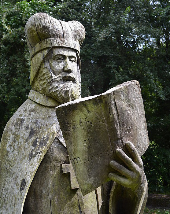 Geoffrey of Monmouth at Tintern Station.