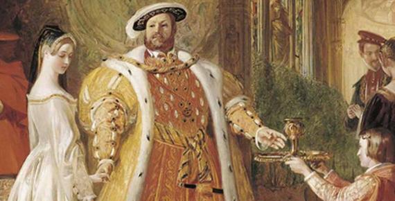 Henry VIII's first interview with Anne Boleyn. (Public Domain)