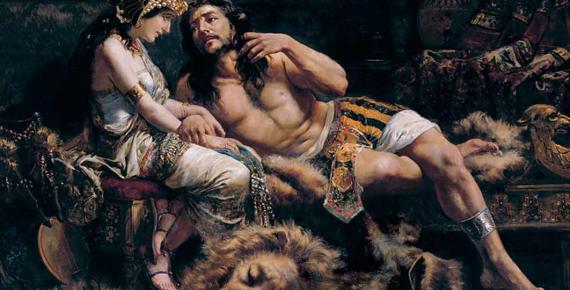 Samson and Delilah (1887) by Jose Etxenagusia (Public Domain)