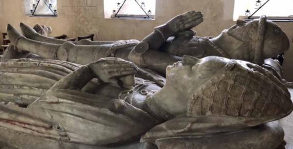 Tomb of Richard de Vere the 11th Earl of Oxford - died 1417 - and his second wife Alice. He commanded the English centre under Henry V at Agincourt, and was involved in the king’s French campaigning. (Image: © Rebecca Batley)