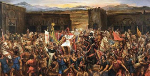 The Capture of Atahualpa. Juan B. Lepiani,  (1864-1932)(Public Domain)