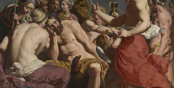 Zeus rebuked by Aphrodite by Abraham Janssens I (1612) Art Institute of Chicago (Public Domain)