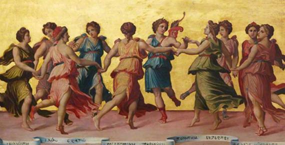 Apollo and the Muses by Robert Sanderson (1848 – 1908) 