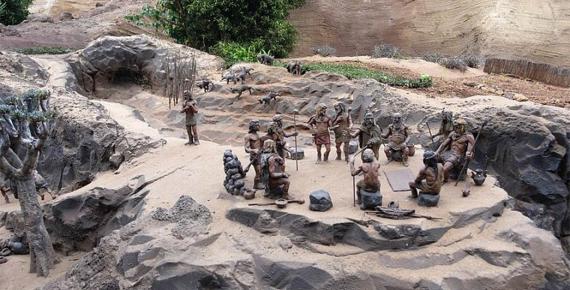Reconstruction of a Guanche settlement of Tenerife (Wouter Hagens/ CC BY-SA 3.0)