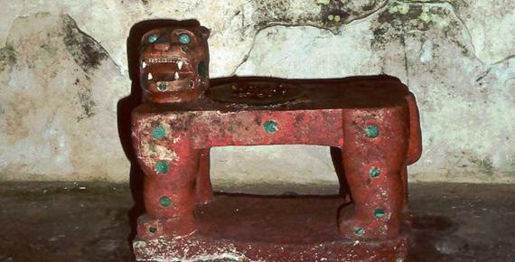 Kukulcan's Jaguar Throne, from the Maya site of Chichen Itza