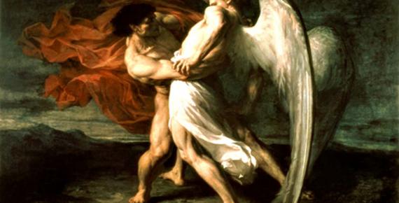 From the Biblical tale, Jacob wrestles with an Angel 