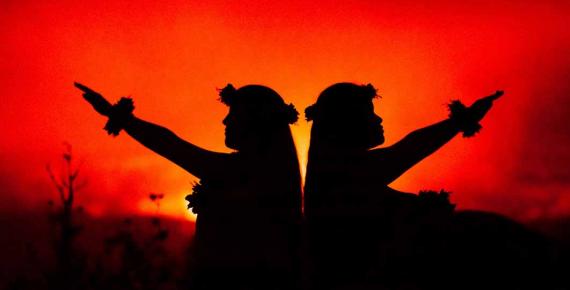  Top Image: Hawaiian girls dancing in front of volcano (Julia Held/ Adobe Stock)