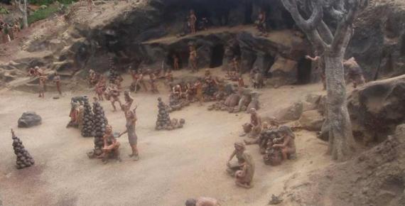 Reconstruction of a Guanche settlement of Tenerife. (CC BY-SA 3.0)
