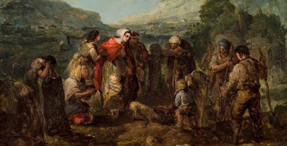 The Village Funeral by Daniel MacDonald (Public Domain)