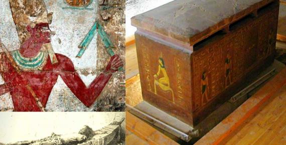 Collection of Egyptian Art, design by Anand Balaji (Photo credits: Dennis Jarvis/CC BY 2.0, Victor Loret/Wikimedia Commons, Richard Dick Sellicks); Deriv. By: Anand Balaji