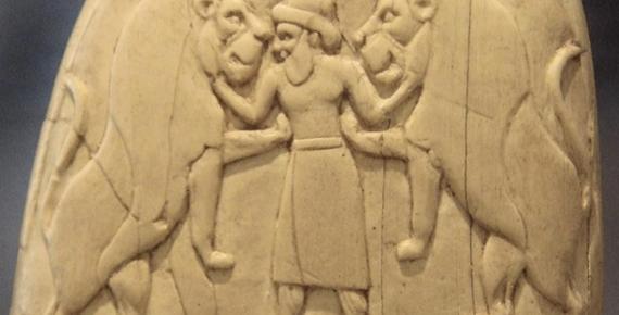 Mesopotamian king as Master of Animals on the Gebel el-Arak Knife, dated circa 3300-3200 BC, Abydos, Egypt. (CC BY-SA 2.0)