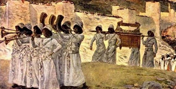 The seven trumpets of Jericho, by James Tissot. 