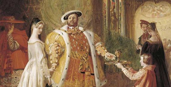 King Henry VIII’ s court with Anne Boleyn. (Public Domain)
