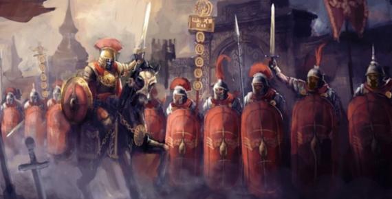 Roman soldiers and their general by vukkostic (Adobe Stock)