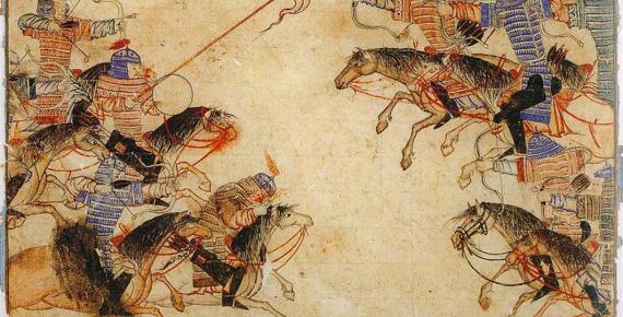 A Mongol melee in the 13th century. (Public Domain)