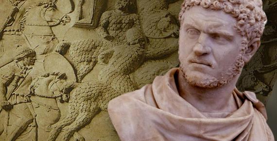 Detail; Emperor Caracalla, and Cataphracts circa 101 AD.