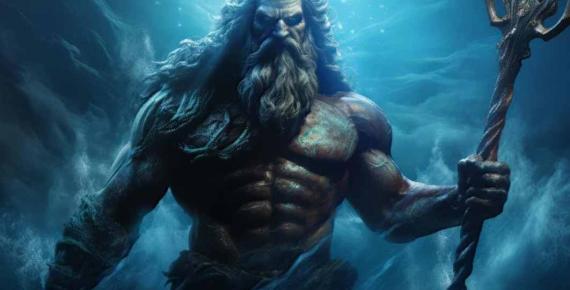 Poseidon, god of the Mediterranean Sea. Source: Luke / Adobe Stock