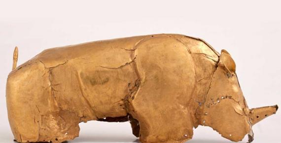 The Mapungubwe Gold Rhinoceros. (CC. Department of UP Arts, University of Pretoria)