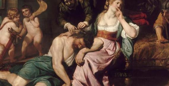Samson and Delilah by Domenico Fiazella (1650) Louvre (Public Domain)