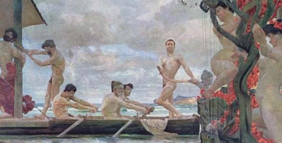 Odysseus and the Sirens by Otto Greiner (1869–1916) (Public Domain)
