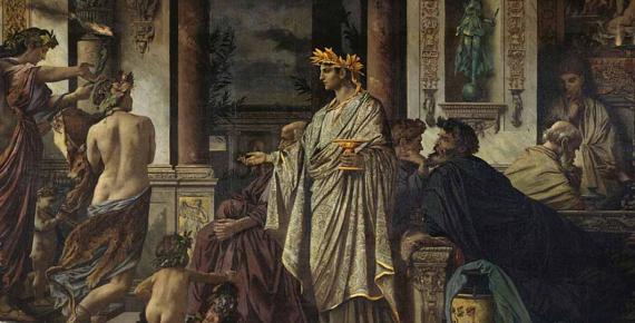 Scene from Plato’s Symposium by Anselm Feuerbach (1871) (Public Domain)