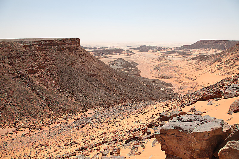 The Gilf Kebir Plateau in the westerns deserts of Egypt.